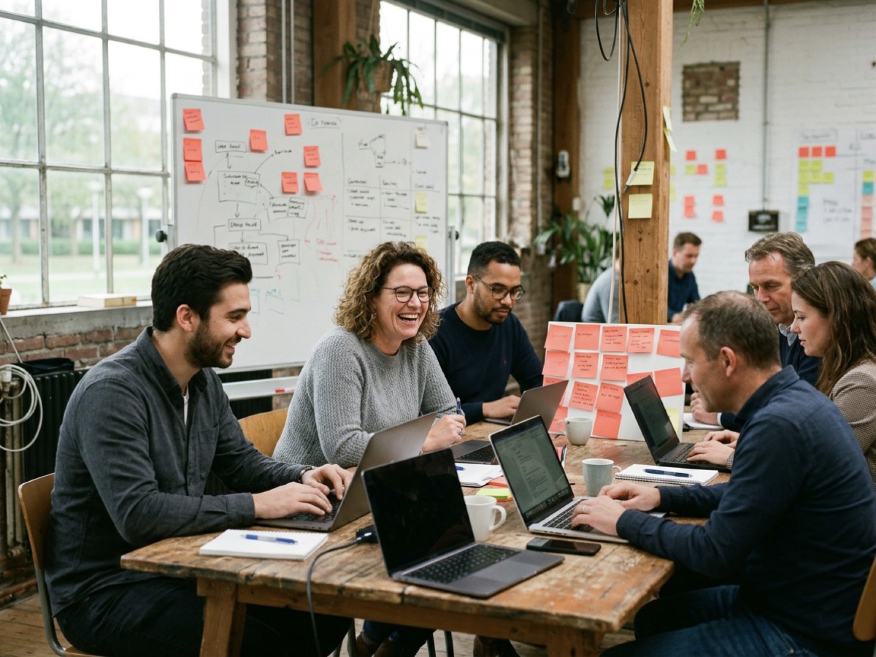 Een vakteam bouwt zijn eerste tool